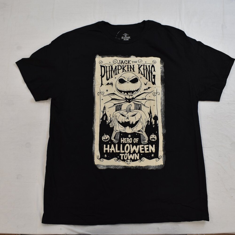The Nightmare Before Christmas Mens Jack Hero Of Halloween Town Shirt New 2XL